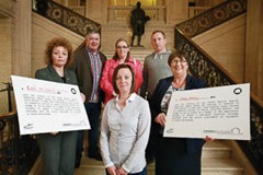 Three political parties sign up to a pledge to tackle religious inequality in housing in North Belfast

North Belfast residents in housing stress hosted an event today in Stormont to call for urgent Executive action to address the long standing housing need that is adversely impacting on people from the Catholic community.  The “Equality Can’t Wait: Residents Tell Their Stories – A Call For Action” event urged the NI Executive to implement United Nations call for “concerted effort” to tackle housing inequality.

Carál Ní Chuilín MLA (Sinn Fein), Dolores Kelly MLA (SDLP) and Stuart Dickson MLA (Alliance) signed up to a “pledge” which commits them to use all the powers available to them to support a resourced and timetabled strategy to address North Belfast housing inequality. Pictured are front row (l-r) Carál Ní Chuilín MLA (Sinn Fein), Equality Can’t Wait campaigner and North Belfast resident Marissa McMahon; and Dolores Kelly MLA (SDLP). Back Row (l-r) Hugh McAuley and Alison Scott, Equality Can’t Wait campaigners and North Belfast residents; and Seán Brady, a development worker with the Participation and Practice of Rights (PPR) organisation.

ENDS//

Picture by Phil Smyth