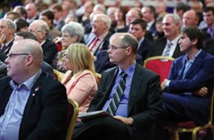 Press Eye - Belfast - Northern Ireland - 22nd November 2014 - Picture by Kelvin Boyes / Press Eye.
2014 DUP Conference at the La Mon House Hotel.
Consul General at the U.S. Consulate in Belfast is Gregory S. Burton