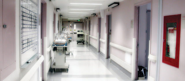 Hospital Maternity Ward Hallway