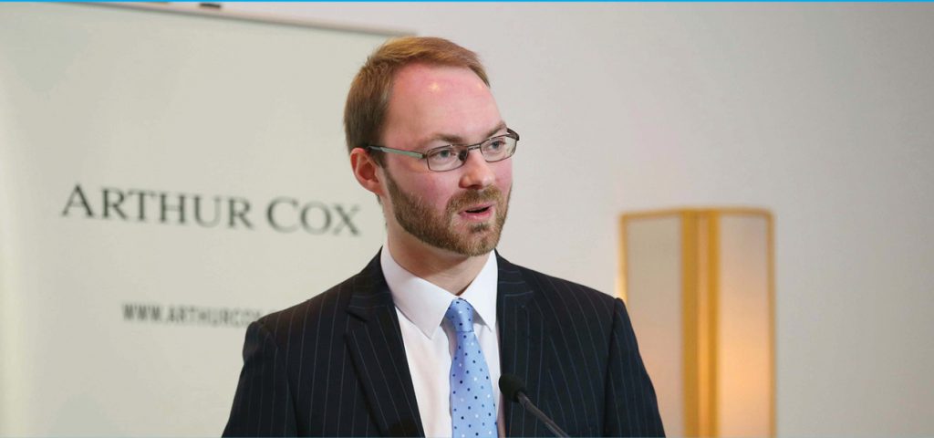 William Curry, a Partner in the Corporate and Commercial practice at Arthur Cox and head of the firm’s procurement and projects team, speaking at the seminar.