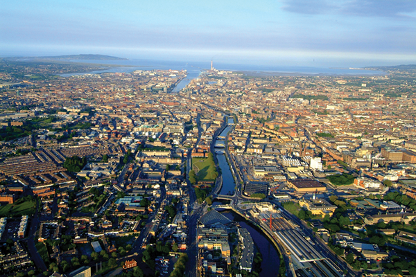 Dublin from the air.