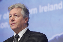 Johannes Hahn attends the PEACE IV event.