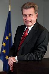Günter Oettinger portraits.