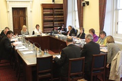 Committeee members at work last November