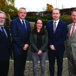 Panel Discussion: Seamus McAleavey, NICVA; Trevor Lockhart, Fane Valley; Katy Hayward, Queen’s University Belfast; Conor Lambe, Danske Bank and David Gavaghan, Aurora Prime Real Estate Limited.