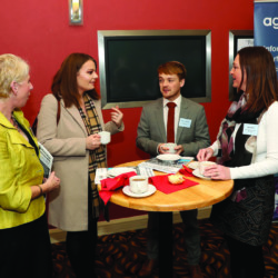 Lynne McDonald, Department for Communities with Rachel McCorristan and Timothy Woolsey, Department of Education and Tracy Rice, Southern Regional College
Lynn McDonald, Rachel McCornston, Timothy Woolsey and Tracey Rice pictured at the Agenda NI Economic Conference 2018 in Armagh.