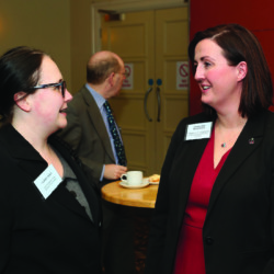 Claire Craig and Sarah-Jane MacDonald pictured at the Agenda NI Economic Conference 2018 in Armagh.