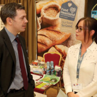Stephen Hughes from Ulster Bank and Laura Hughes from Armagh City, Banbridge and Craigavon Borough Council
