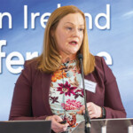 Sharon Smyth, Construction and Procurement Delivery, addressing delegates